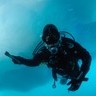 Iceberg diving in Disko Bay